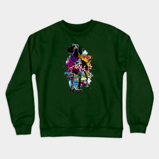 German Shorthaired Pointer Watercolor Painting Artwork Crewneck Sweatshirt